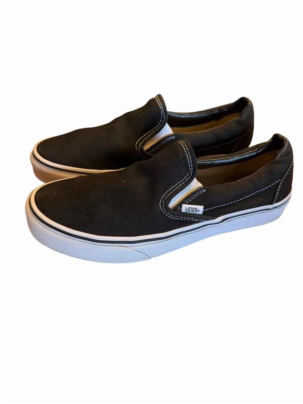 Vans Classic slip on Black skate streetwear Sneakers Unisex Womens 9.5 / Mens 8